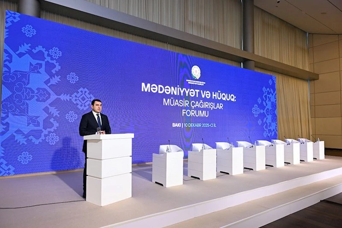 Bakıda Mədəniyyət və hüquq: müasir çağırışlar” mövzusunda forum keçirilir — FOTOLAR Bakıda Mədəniyyət və hüquq: müasir çağırışlar” mövzusunda forum keçirilir — FOTOLAR