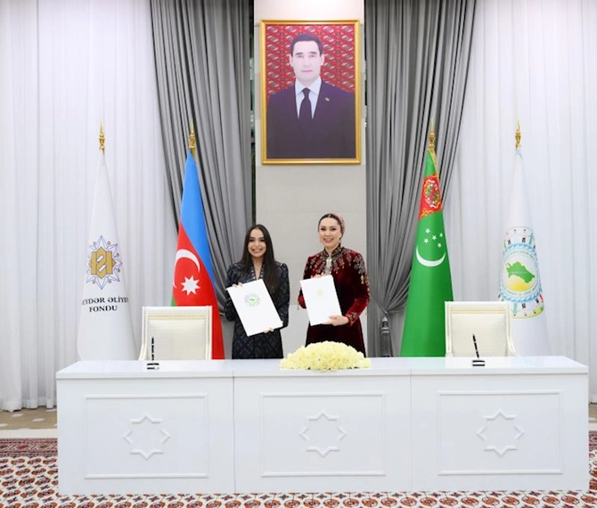 Heydər Əliyev Fondu ilə Qayğıya ehtiyacı olan uşaqlara yardım üzrə xeyriyyə Fondu arasında anlaşma memorandumu imzalanıb — FOTOLAR