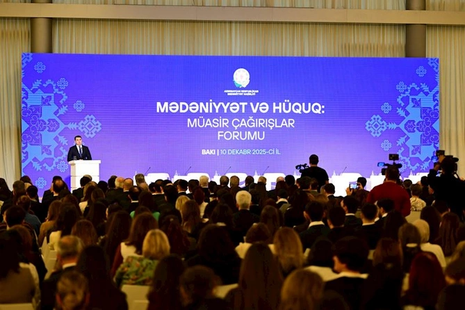 Bakıda Mədəniyyət və hüquq: müasir çağırışlar” mövzusunda forum keçirilir — FOTOLAR Bakıda Mədəniyyət və hüquq: müasir çağırışlar” mövzusunda forum keçirilir — FOTOLAR