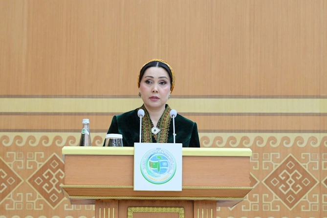 Leyla Əliyeva Türkmənistandakı beynəlxalq konfransda — FOTOLAR Leyla Əliyeva Türkmənistandakı beynəlxalq konfransda — FOTOLAR