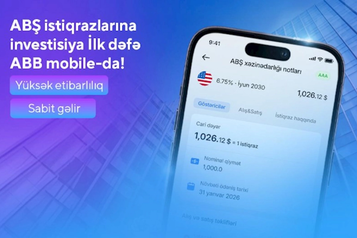ABB mobile tətbiqində ABŞ istiqrazlarına investisiya imkanı!