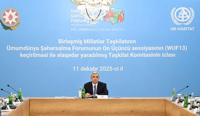 WUF13-ün təşkili ilə əlaqədar yaradılmış Təşkilat Komitəsinin növbəti iclası keçirilib — FOTOLAR