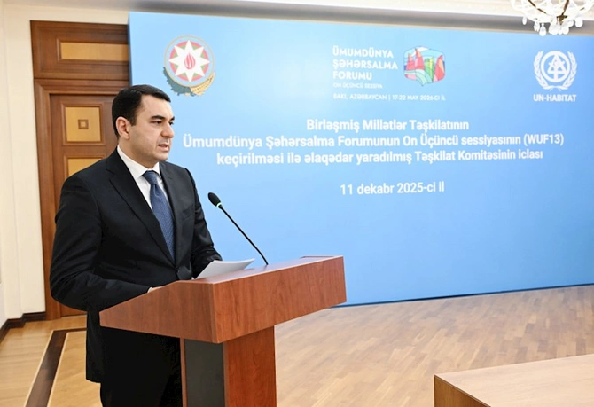 WUF13-ün təşkili ilə əlaqədar yaradılmış Təşkilat Komitəsinin növbəti iclası keçirilib — FOTOLAR