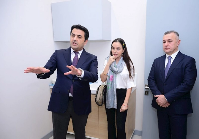 Leyla Əliyeva Liv Bona Dea Hospitalında açılışda — FOTOLAR
