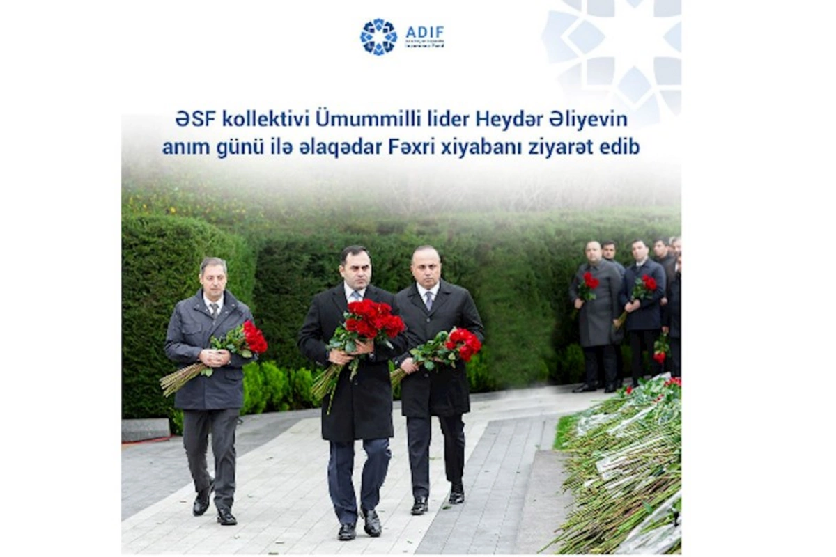 ƏSF kollektivi Fəxri xiyabanı ziyarət edib — FOTO
