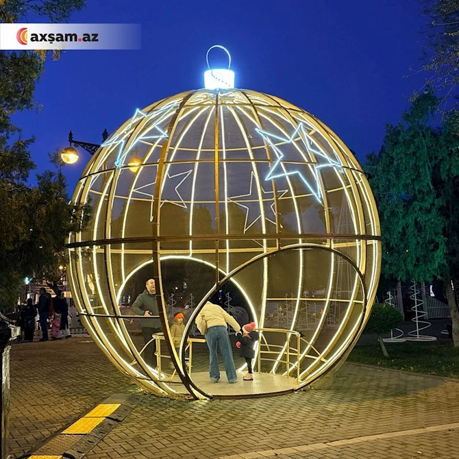 Bakı gecələri artıq belə görünür — FOTOLAR