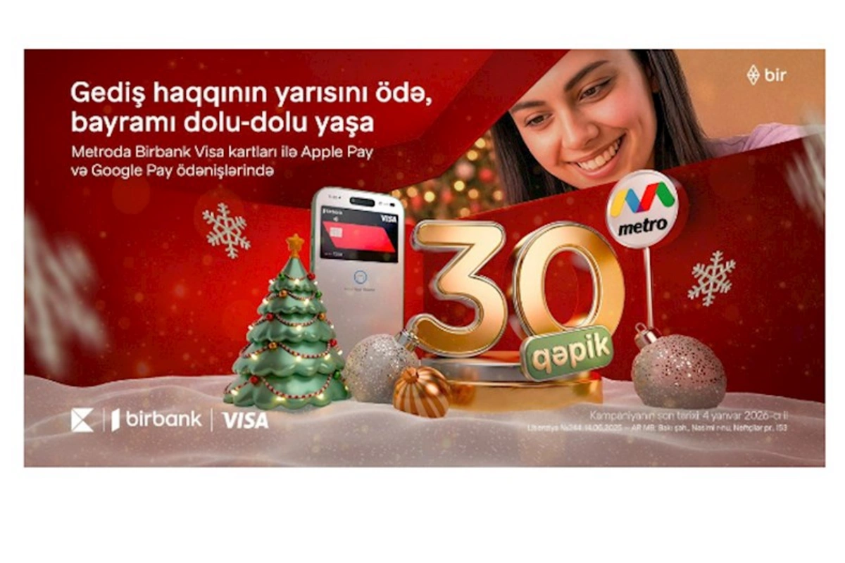 Birbank-dan bayram sürprizi: metroda gediş haqqına 50% endirim edildi