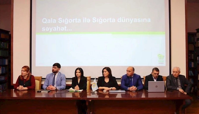 “Qala Sığorta” və “Qala Həyat Sığorta” əməkdaşları tələbələrə təlim keçib — FOTOLAR