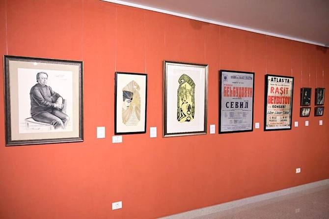 Rəşid Behbudovun 110 illiyinə həsr olunan Səsin rəngi” sərgisi açılıb — FOTOLAR