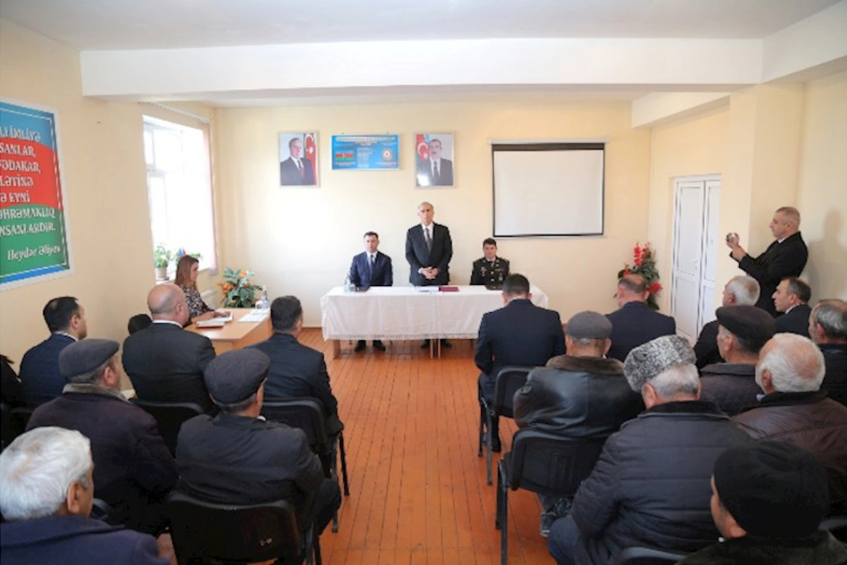 Hacıqabulun Şorbaçı kəndində növbəti səyyar qəbul-görüş keçirildi — FOTOLAR