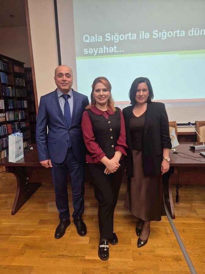 “Qala Sığorta” və “Qala Həyat Sığorta” əməkdaşları tələbələrə təlim keçib — FOTOLAR