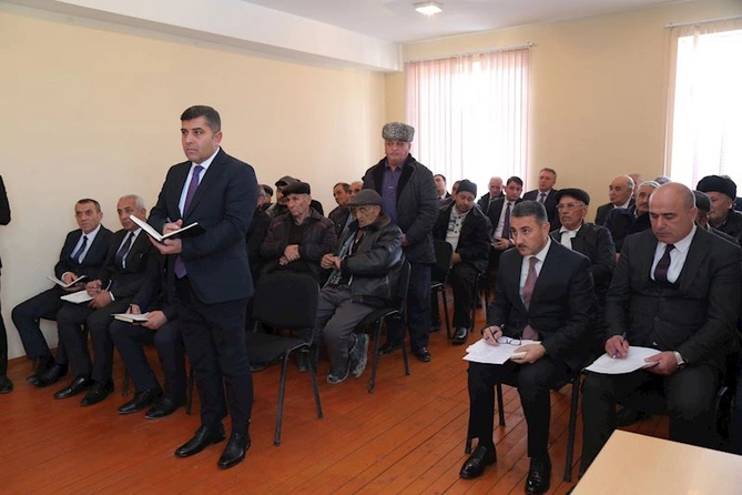 Hacıqabulun Şorbaçı kəndində növbəti səyyar qəbul-görüş keçirildi — FOTOLAR