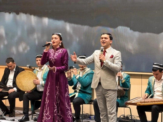 Füzuli şəhərində Özbəkistan Mədəniyyəti Günlərinin bağlanış konserti keçirilib — FOTOLAR