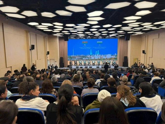 Füzuli şəhərində Özbəkistan Mədəniyyəti Günlərinin bağlanış konserti keçirilib — FOTOLAR