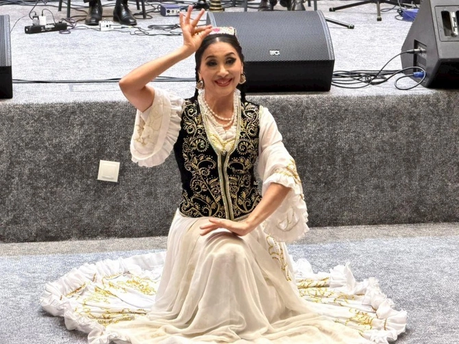 Füzuli şəhərində Özbəkistan Mədəniyyəti Günlərinin bağlanış konserti keçirilib — FOTOLAR