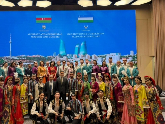 Füzuli şəhərində Özbəkistan Mədəniyyəti Günlərinin bağlanış konserti keçirilib — FOTOLAR