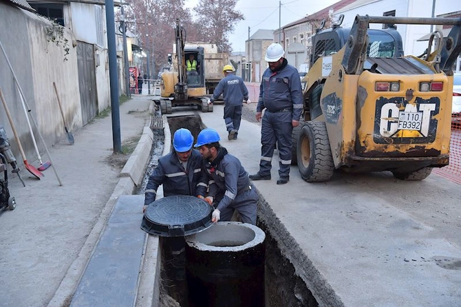 Gəncədə 428 kilometr içməli, 380 kilometr tullantı su xətti çəkilib — VİDEO/FOTOLAR
