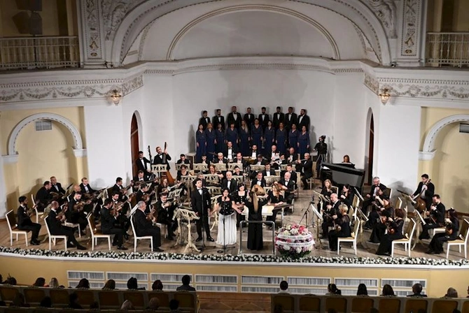 Filarmoniyada Xalq şairi Fikrət Qocanın 90 illiyinə həsr olunan konsert keçirilib— FOTOLAR