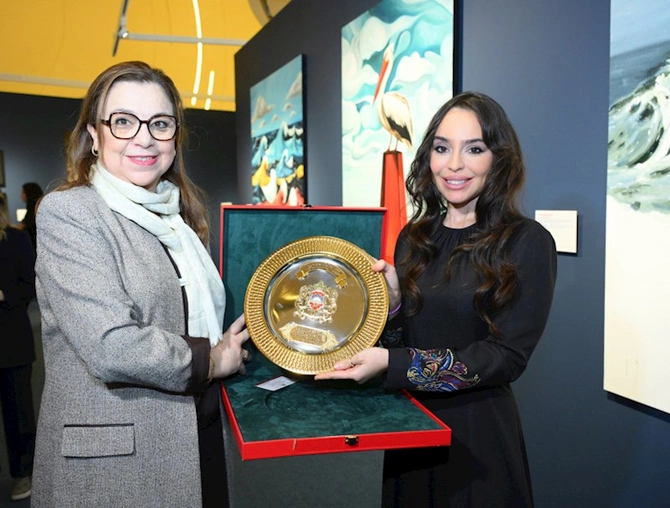 Leyla Əliyeva “Mənim dənizlərim, mənim okeanlarım” sərgisində — FOTOLAR