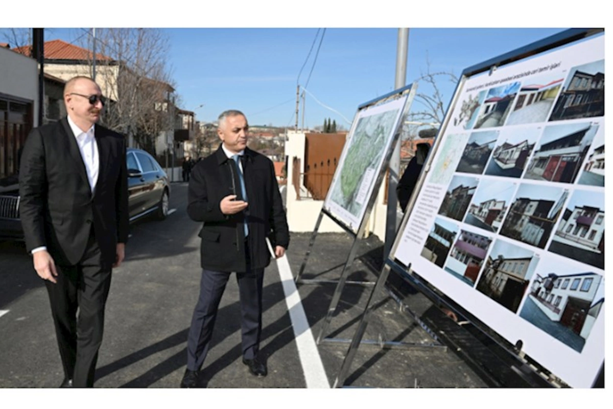 Prezident Xankəndinin Kərkicahan qəsəbəsinə səfər edib — FOTOLAR