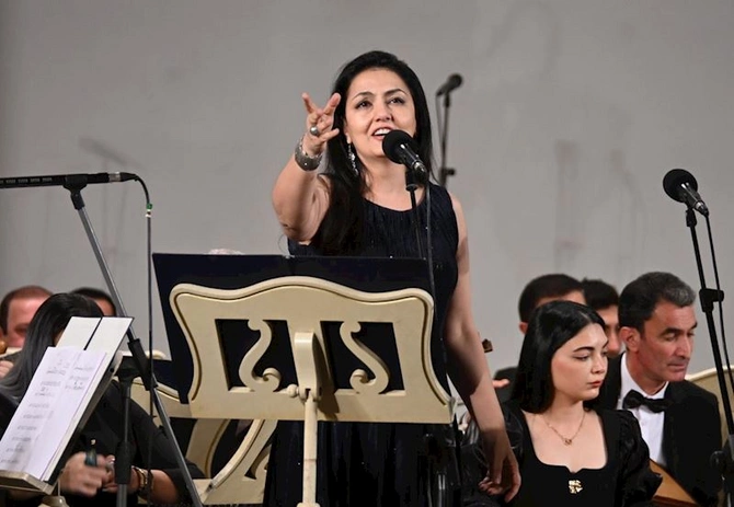 Filarmoniyada Xalq şairi Fikrət Qocanın 90 illiyinə həsr olunan konsert keçirilib— FOTOLAR