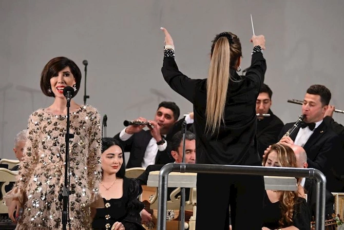 Filarmoniyada Xalq şairi Fikrət Qocanın 90 illiyinə həsr olunan konsert keçirilib— FOTOLAR