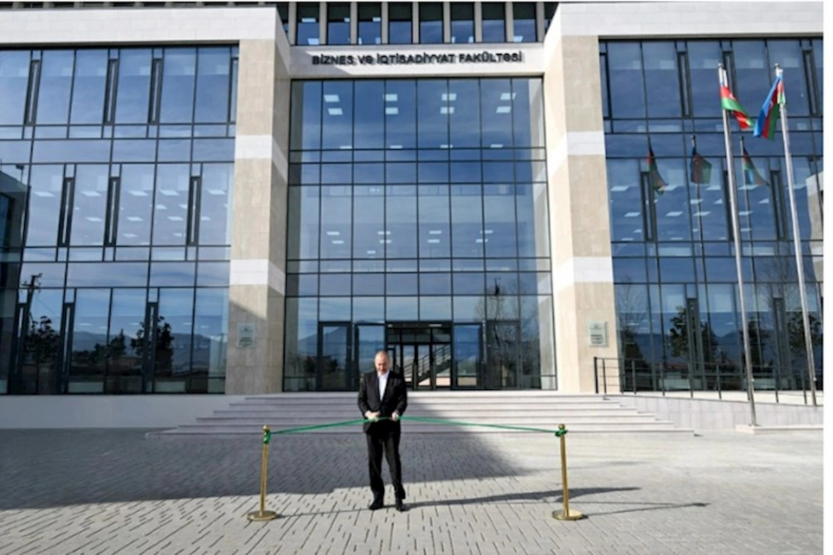 Qarabağ Universitetinin Biznes və iqtisadiyyat fakültəsinin binasının açılışı olub