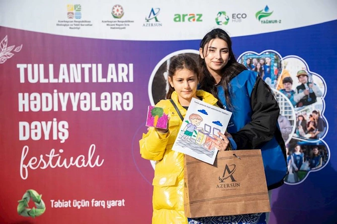 “Azərsun Holdinq”in “Tullantıları hədiyyələrə dəyiş” ekoloji festivalına dəstək verib — FOTOLAR