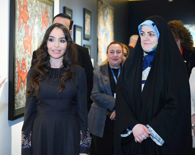 Leyla Əliyeva “Mənim dənizlərim, mənim okeanlarım” sərgisində — FOTOLAR
