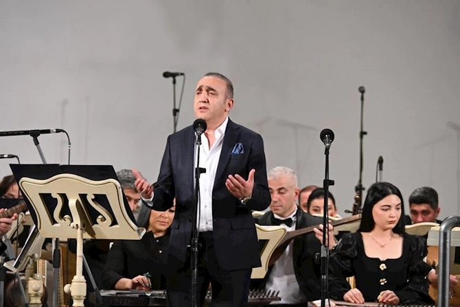 Filarmoniyada Xalq şairi Fikrət Qocanın 90 illiyinə həsr olunan konsert keçirilib— FOTOLAR