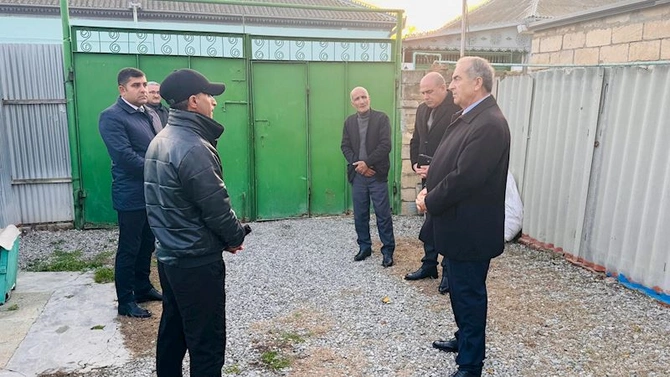 Sevindik Hətəmov Vətən Müharibəsi qazisi ilə görüşdü — FOTOLAR