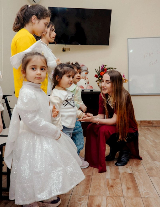 Prezidentin qızları və gəlini “Təmiz Dünya” sığınacağında — FOTOLAR