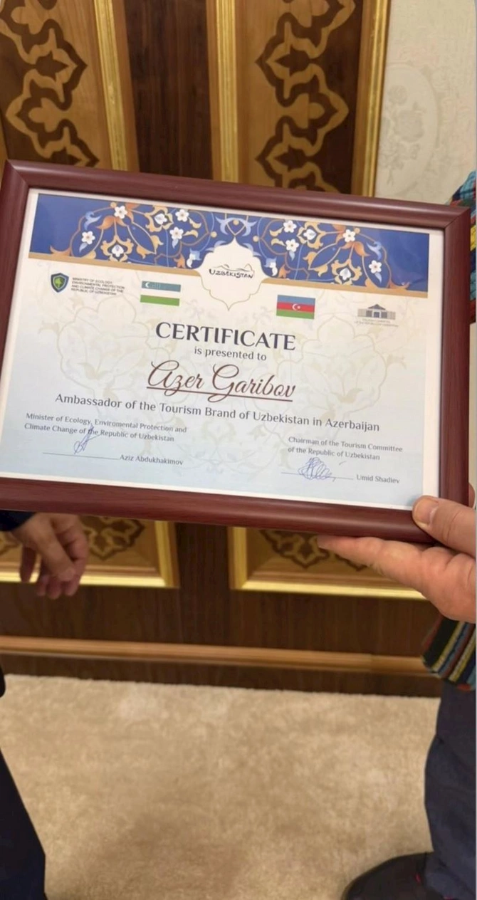Azər Qərib turizm səfiri seçildi — FOTO