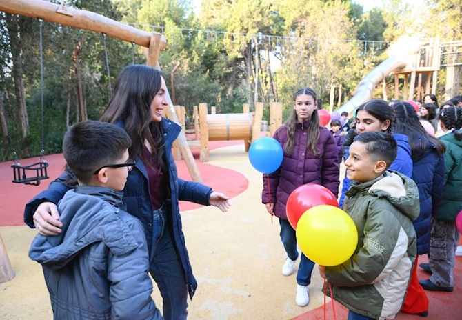 Leyla Əliyeva Nəbatat bağında uşaqlar üçün təşkil olunan tədbirdə — FOTOLAR