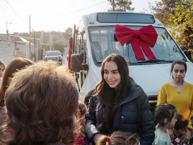 Prezidentin qızları və gəlini “Təmiz Dünya” sığınacağında — FOTOLAR