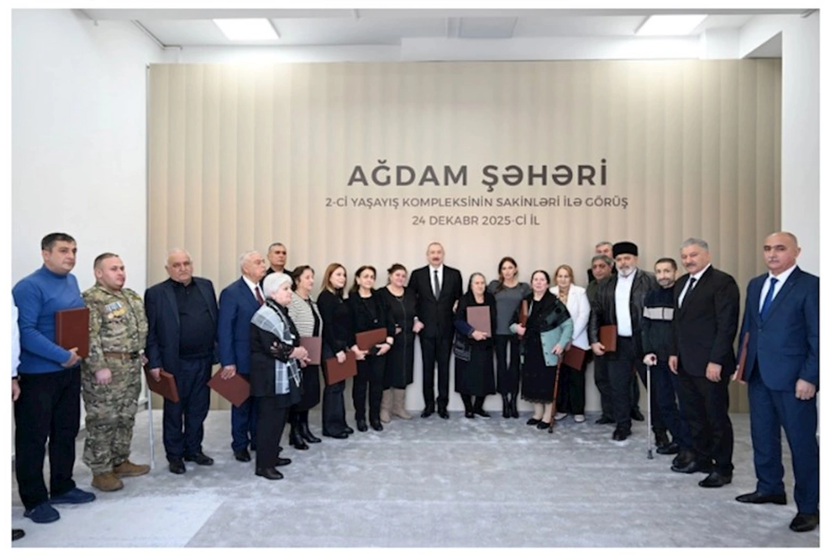 Prezident Ağdamda 2-ci yaşayış kompleksinin açılışında iştirak etdi — YENİLƏNİB