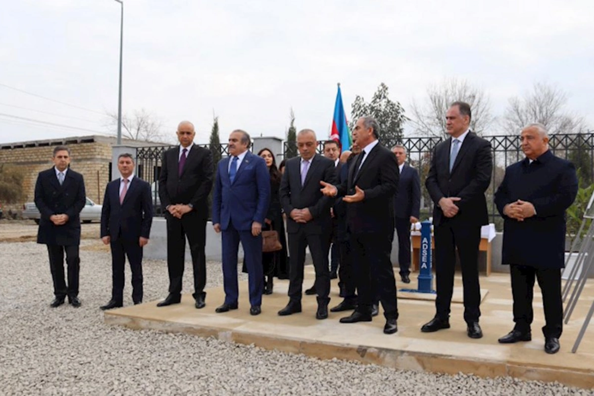 Hacıqabulun Muğan qəsəbəsində içməli su layihəsinin açılışı oldu — FOTOLAR