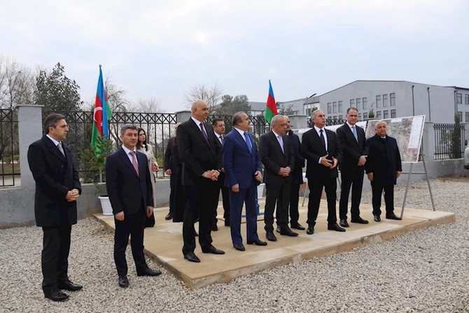 Hacıqabulun Muğan qəsəbəsində içməli su layihəsinin açılışı oldu — FOTOLAR