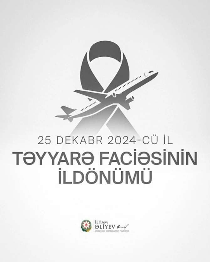 Prezident təyyarə qəzasının ildönümü ilə bağlı paylaşım etdi
