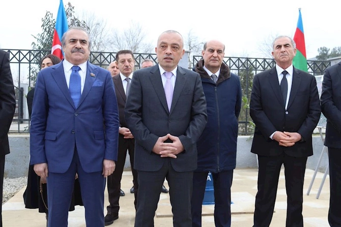 Hacıqabulun Muğan qəsəbəsində içməli su layihəsinin açılışı oldu — FOTOLAR