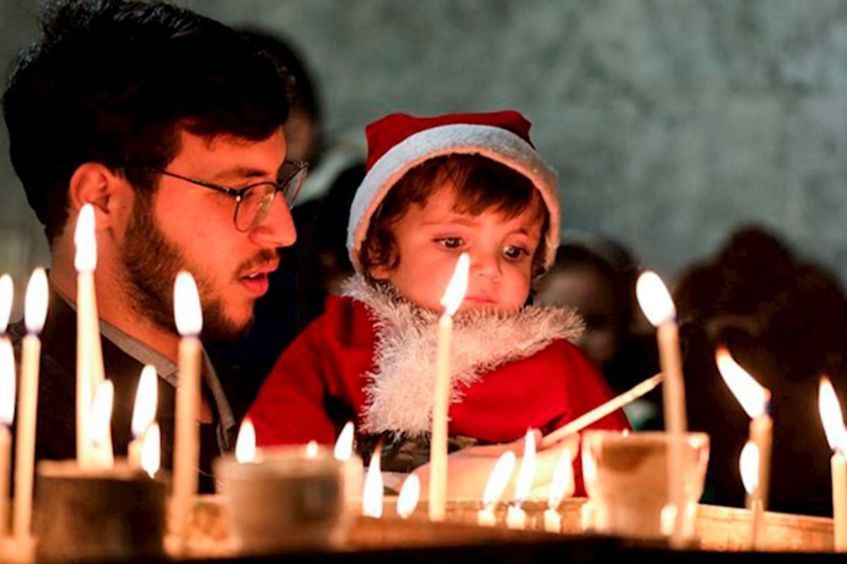 Qəzzada müharibə başlayandan bəri ilk dəfə Milad bayramı keçirilib