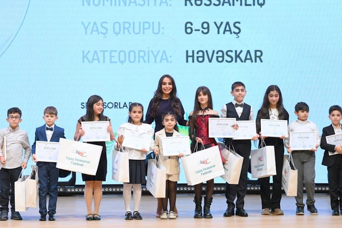 Leyla Əliyeva və Alyona Əliyeva mükafatlandırma mərasimində iştirak ediblər — FOTOLAR