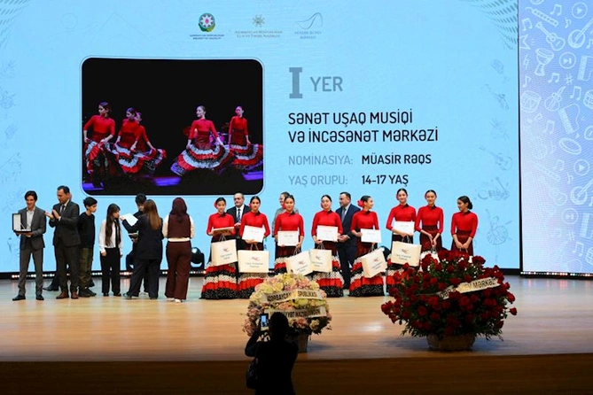Leyla Əliyeva və Alyona Əliyeva mükafatlandırma mərasimində iştirak ediblər — FOTOLAR