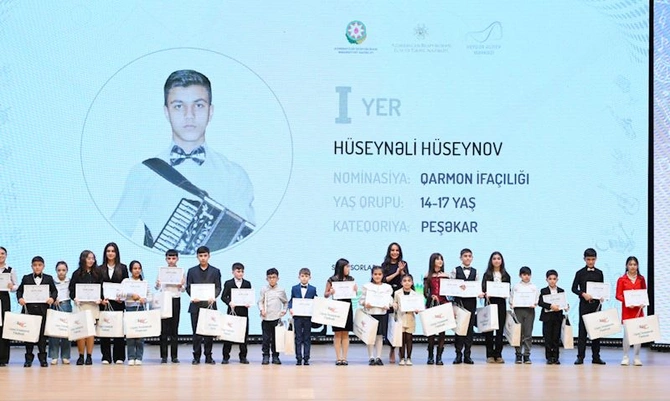 Leyla Əliyeva və Alyona Əliyeva mükafatlandırma mərasimində iştirak ediblər — FOTOLAR