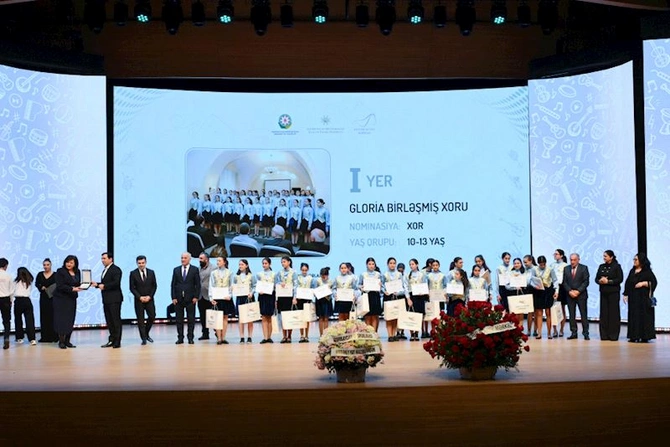 Leyla Əliyeva və Alyona Əliyeva mükafatlandırma mərasimində iştirak ediblər — FOTOLAR