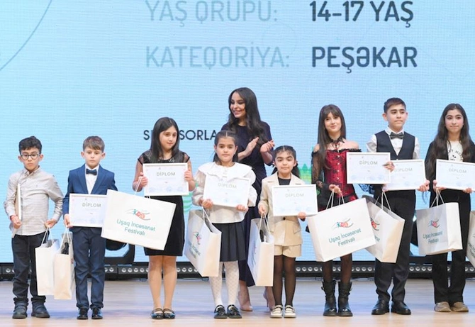 Leyla Əliyeva və Alyona Əliyeva mükafatlandırma mərasimində iştirak ediblər — FOTOLAR