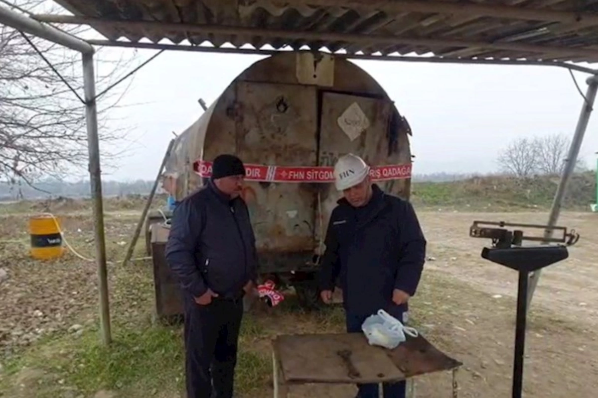 Qanunsuz işləyən maye qazdoldurma məntəqəsinin istismarı dayandırıldı — VİDEO/FOTOLAR