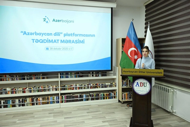 Prezident ailəsi “Azərbaycan dili” platformasının təqdimat mərasimində — FOTOLAR Prezident ailəsi “Azərbaycan dili” platformasının təqdimat mərasimində — FOTOLAR