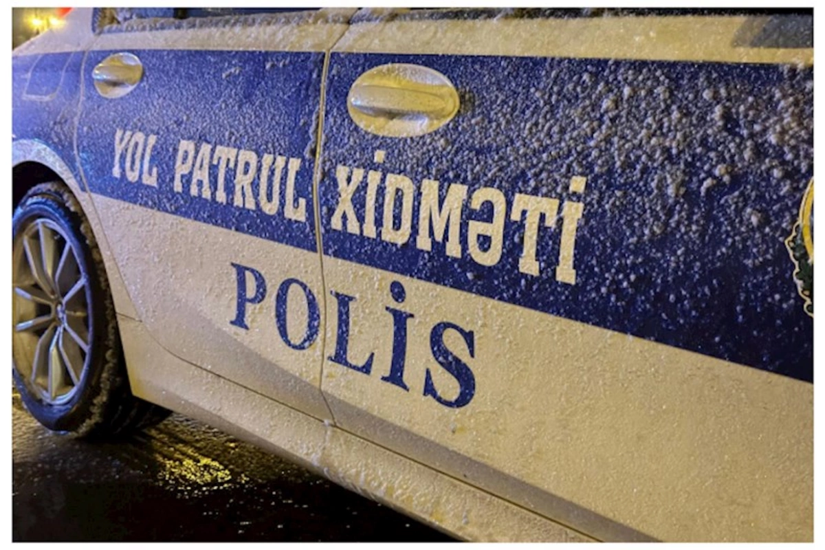 Polis şaxtalı hava şəraiti ilə əlaqədar gücləndirilmiş rejimdə xidmət aparır