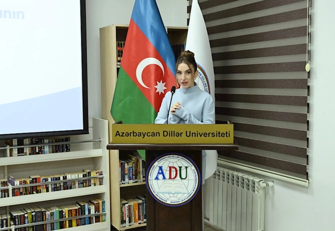 Prezident ailəsi “Azərbaycan dili” platformasının təqdimat mərasimində — FOTOLAR Prezident ailəsi “Azərbaycan dili” platformasının təqdimat mərasimində — FOTOLAR
